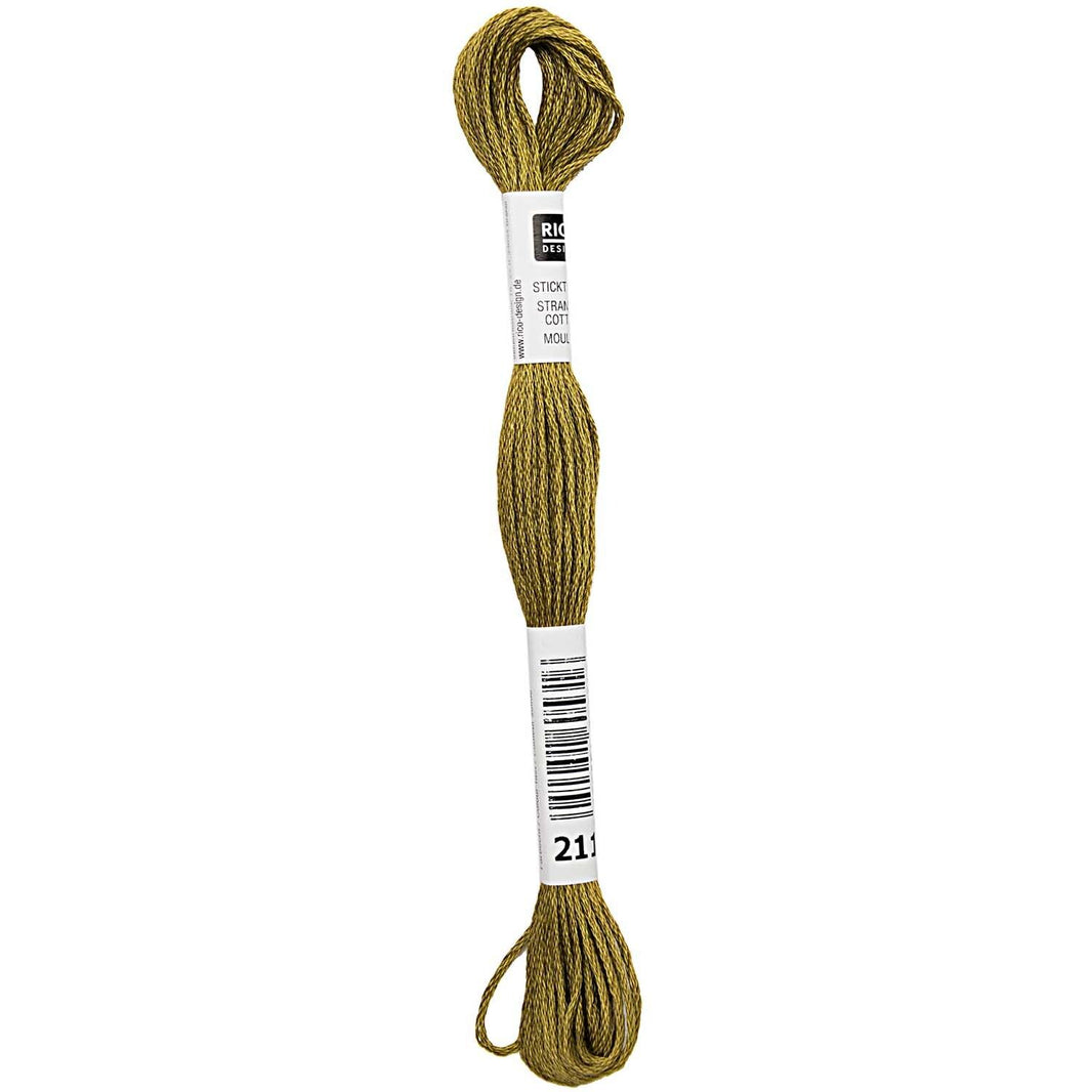 Stranded Cotton Mouliné (8m) - Olivgrün - 211 - Rico Design