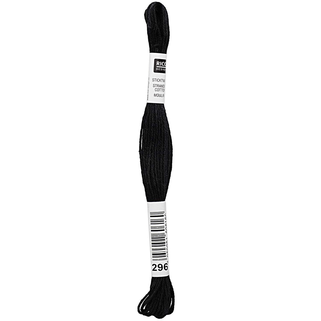 Stranded Cotton Mouliné (8m) - Schwarz - 296 - Rico Design