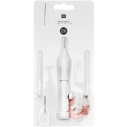 Punch Needle Set - Fine Punch Needle - height adjustable - 3 Needle sizes - Rico Design