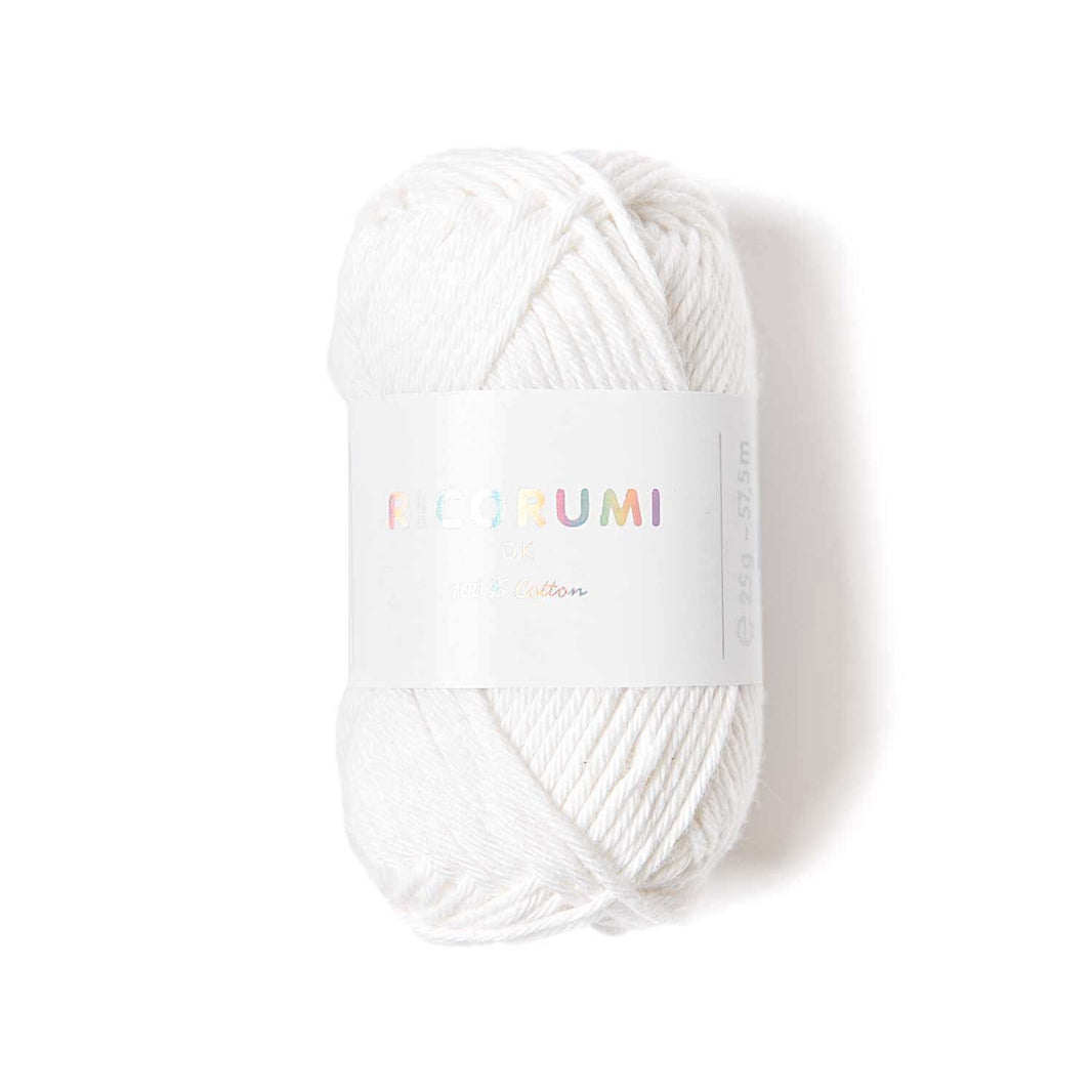 Yarn - Cotton - Ricorumi DK (25g) - Weiss - 001 - Rico Design