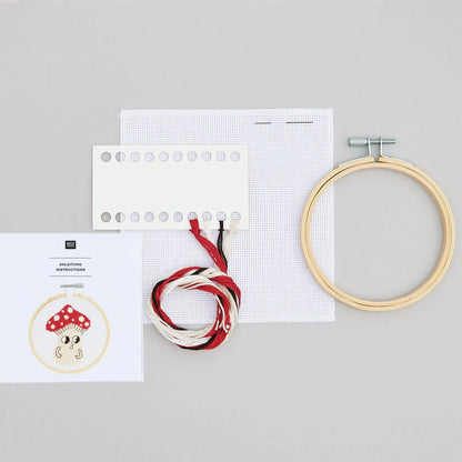 Stickset - kleiner Pilz - Kreuzstich - 10cm - Rico Design