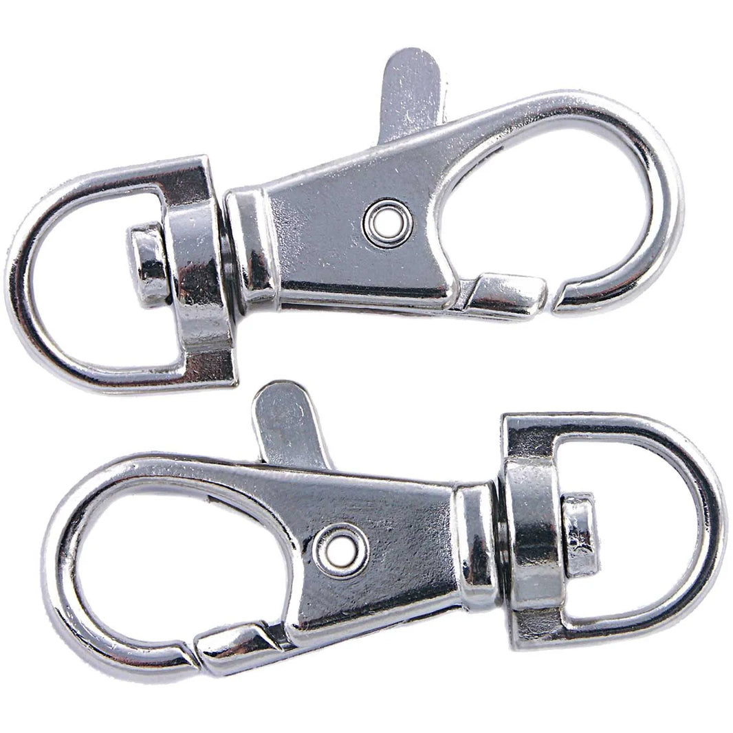 Karabiner gross - silver - 38mm - 2 pcs - Rico Design
