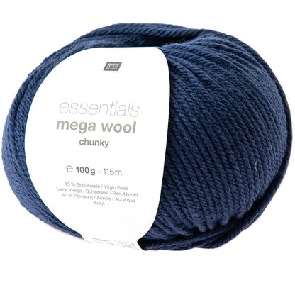 Wolle - 100g - Mega Chunky - Essentials Wool - Rico Design