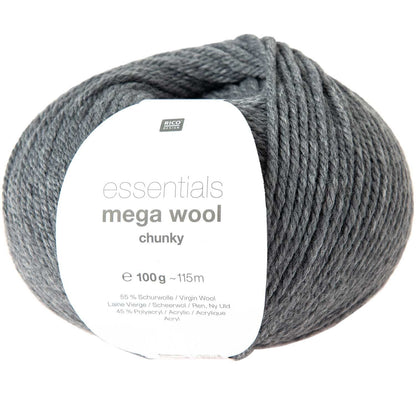 Wolle - 100g - Mega Chunky - Essentials Wool - Rico Design