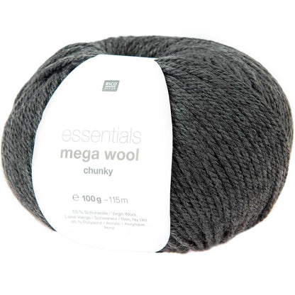 Wolle - 100g - Mega Chunky - Essentials Wool - Rico Design