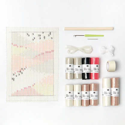 Teppichknüpf Set - Landschaft Neon - Rico Design