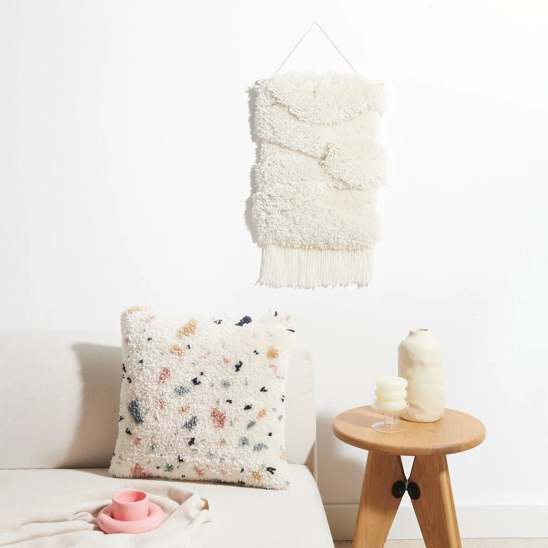 Latch Hooking Set - white Landscape - Rico Design