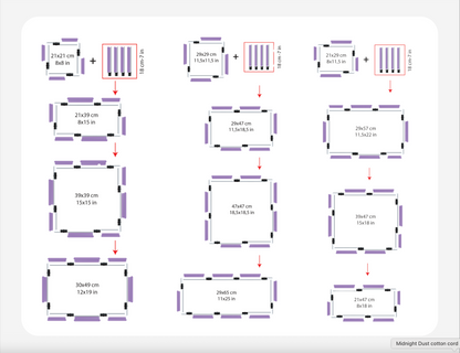 Punch Needle Clip Frame - 29 x 29cm -  plastic - Nurge