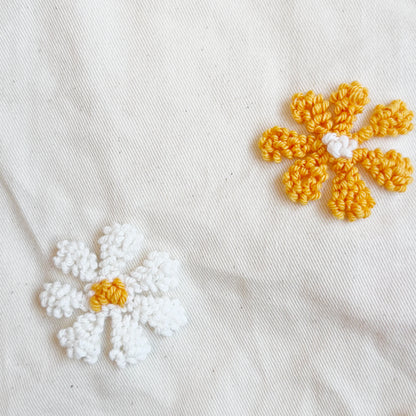 Punch Needle Set - Blümchen Tasche - Craftinglove