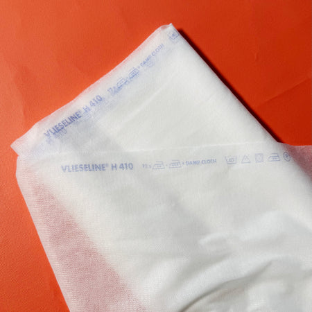 Bügeleinlage - Softline H410 - weiss - 45x45cm - Laufmeter - Vliesline