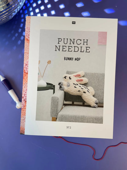 Punch Needle Buch - No. 2 - Bunny Hop - Rico Design