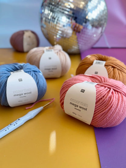 Wolle - 100g - Mega Chunky - Essentials Wool - Rico Design