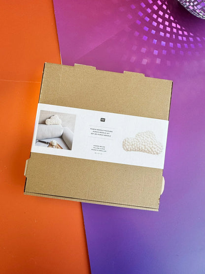 Punch Needle Set - Kissen - Wolke - inkl. Punch Needle - Rico Design