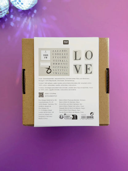 Embroidery Set - Letters with Serifes - Futschikato - Rico Design