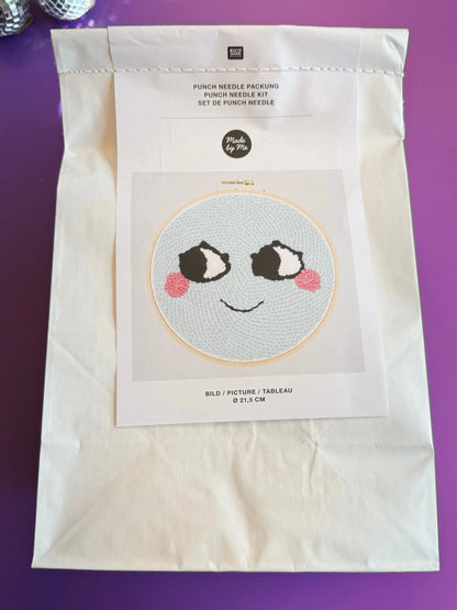 Punch Needle Set - Face Mint - incl. Punch Needle -  Loco Loco - Rico Design