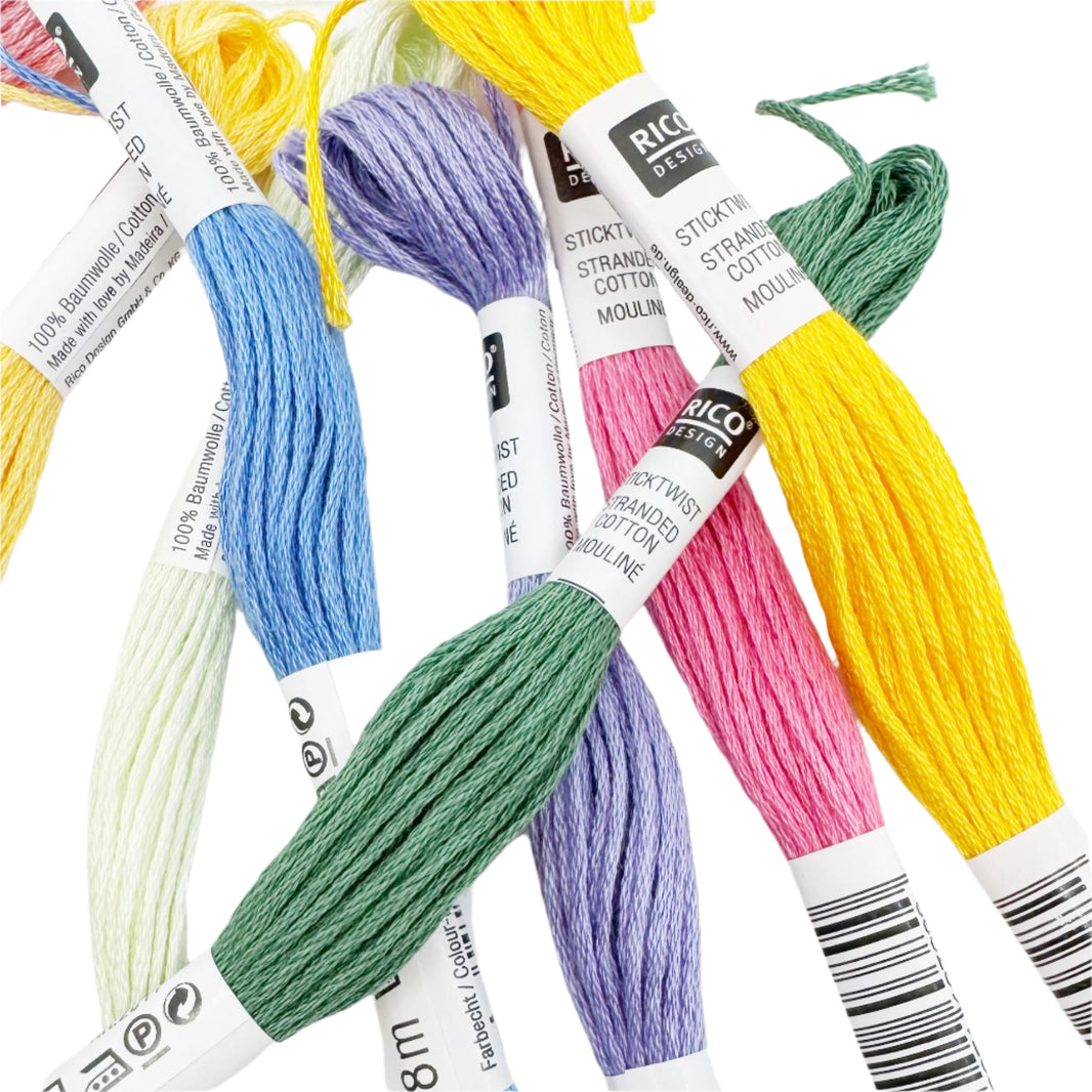 Stranded Cotton Mouliné - (8m) - Rico Design - 299 Colours