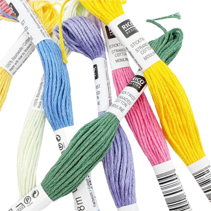 Stranded Cotton Mouliné - (8m) - Rico Design - 299 Colours