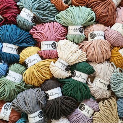 Flechtkordel 5mm (50m) - Baumwolle - Bobbiny