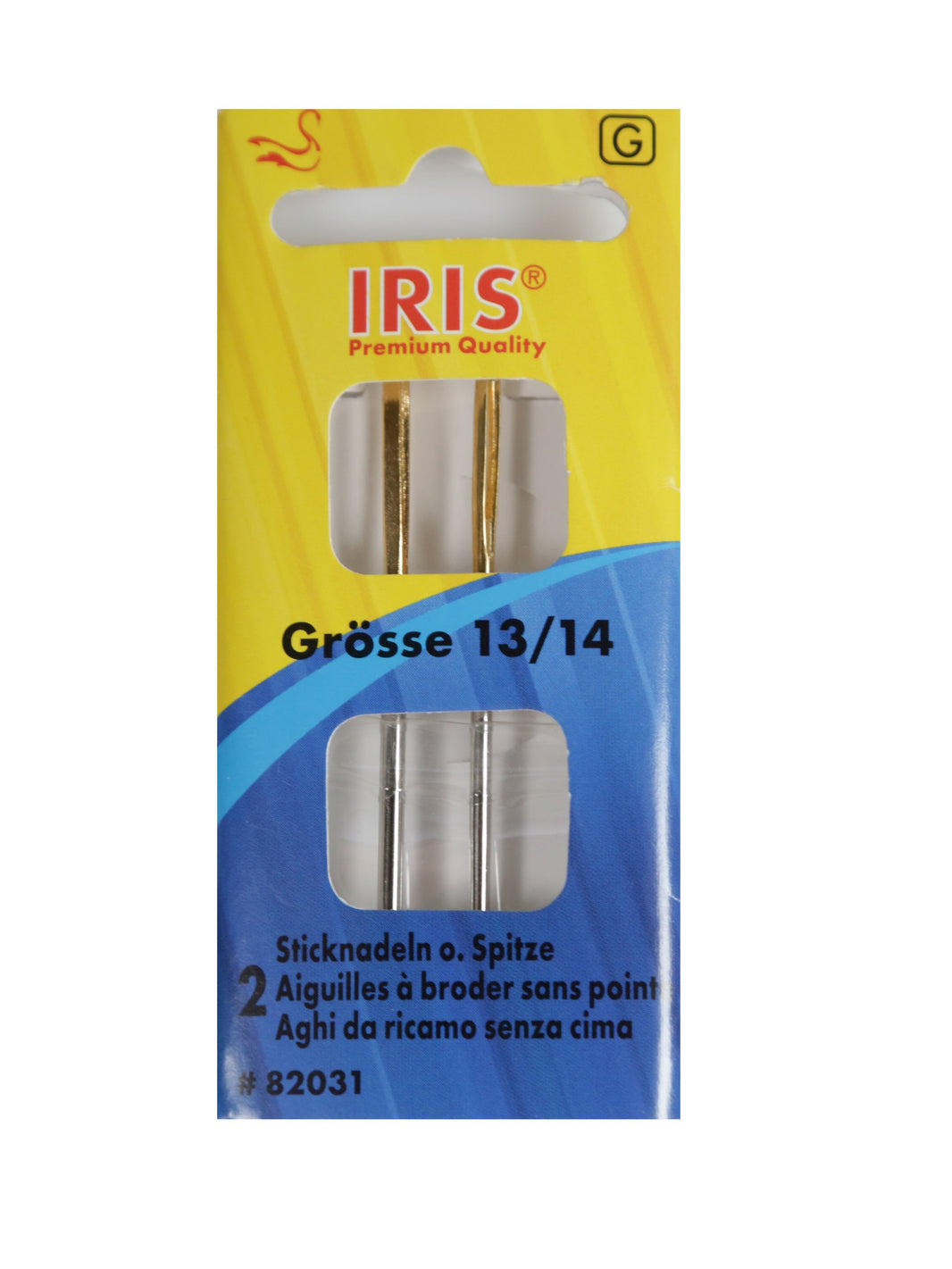 Embroidery Needle - without point - Size 13/14 - Iris