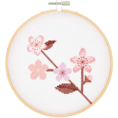 Embroidery Set - Cherry Branch - Cross Stitch - 15cm - Rico Design