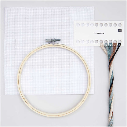 Embroidery Set -  Seagul - Crossstitch - 15cm - Rico Design