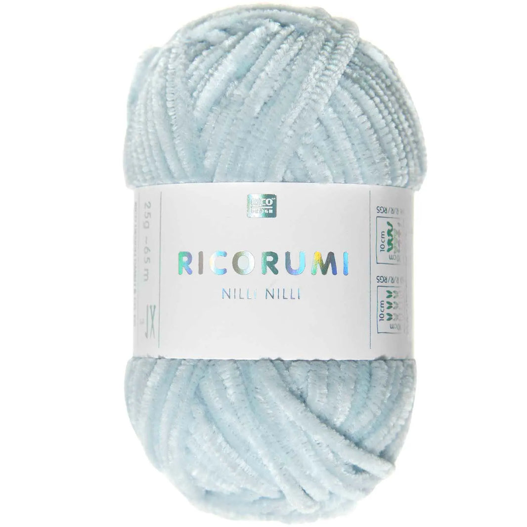 Chenille Yarn - 25g - hellblau - 014 - Creative Ricorumi Nilli Nilli - Rico Design
