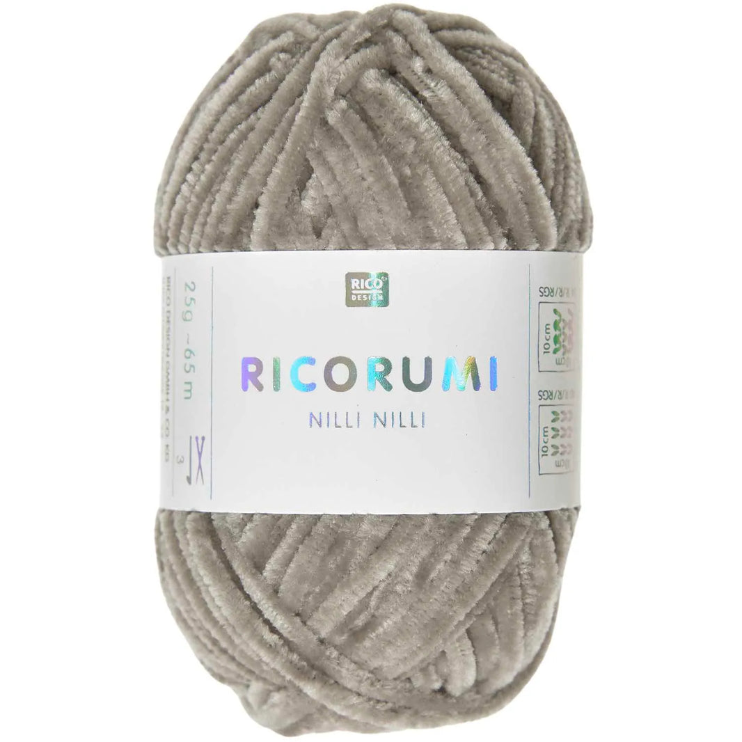 Chenille Yarn - 25g - beige - 022 - Creative Ricorumi Nilli Nilli - Rico Design