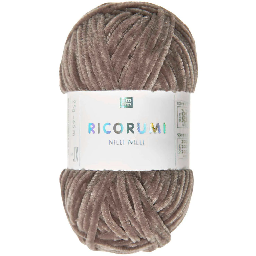 Chenille Yarn - 25g - nougat - 023 - Creative Ricorumi Nilli Nilli - Rico Design