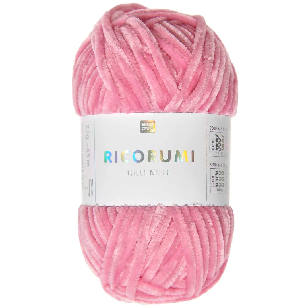 Chenille Yarn - 25g - pink - 008 - Creative Ricorumi Nilli Nilli - Rico Design