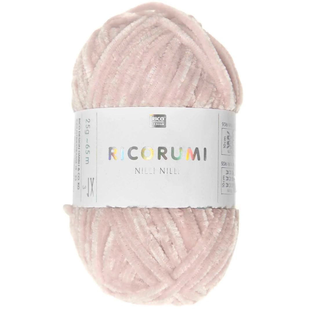 Chenille Yarn - 25g - puder - 005 - Creative Ricorumi Nilli Nilli - Rico Design