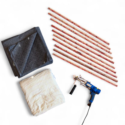 Tufting Starter Saver Set – AK-V Cut Pile Tufting Machine - Carpet Grippers - Tufting Cloth & Felt