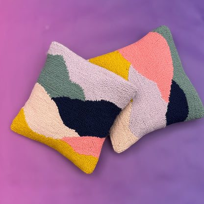 Punch Needle Set - Pillowcase - Abstract Landscape -  Set of 2 - Craftinglove - Deutsch