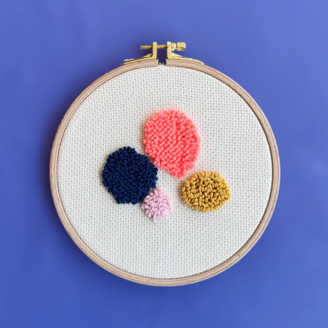 Punch Needle Set - Blobs - Wallpiece - Zäme-Collection - Craftinglove