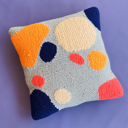 Punch Needle Set - Pillowcase - Blobs - Zäme-Collection - Craftinglove - Deutsch