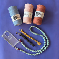 Macramee Set - Keychain and Phonechain - Craftinglove