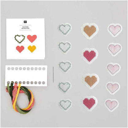 Stickset - Hearts- Futschikato - Rico Design
