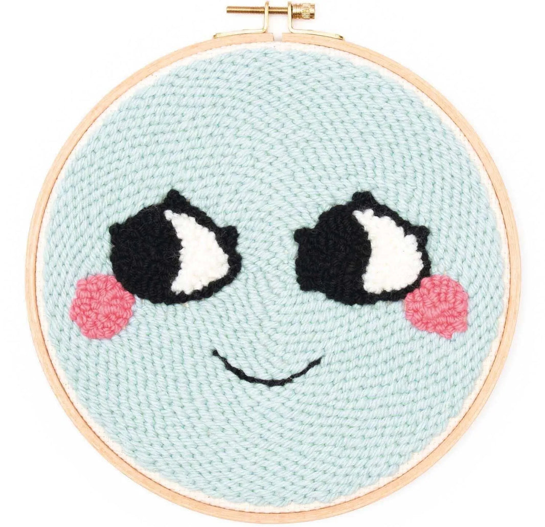 Punch Needle Set - Face Mint - incl. Punch Needle -  Loco Loco - Rico Design