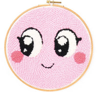 Punch Needle Packung Loco Loco Gesicht rosa inkl. Punch Needle Rico