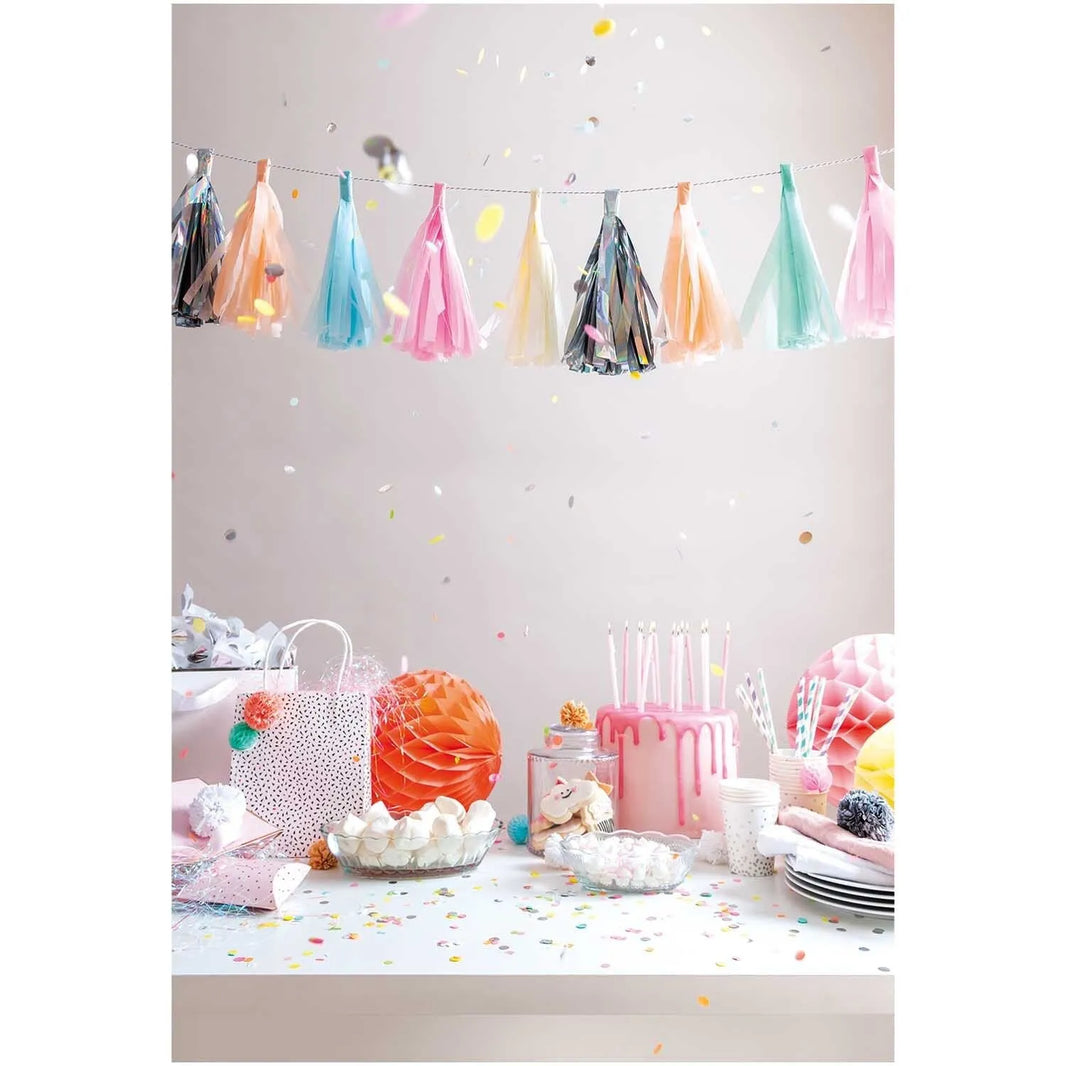 Tassel Garland - pastell mix - 2m - Rico Design