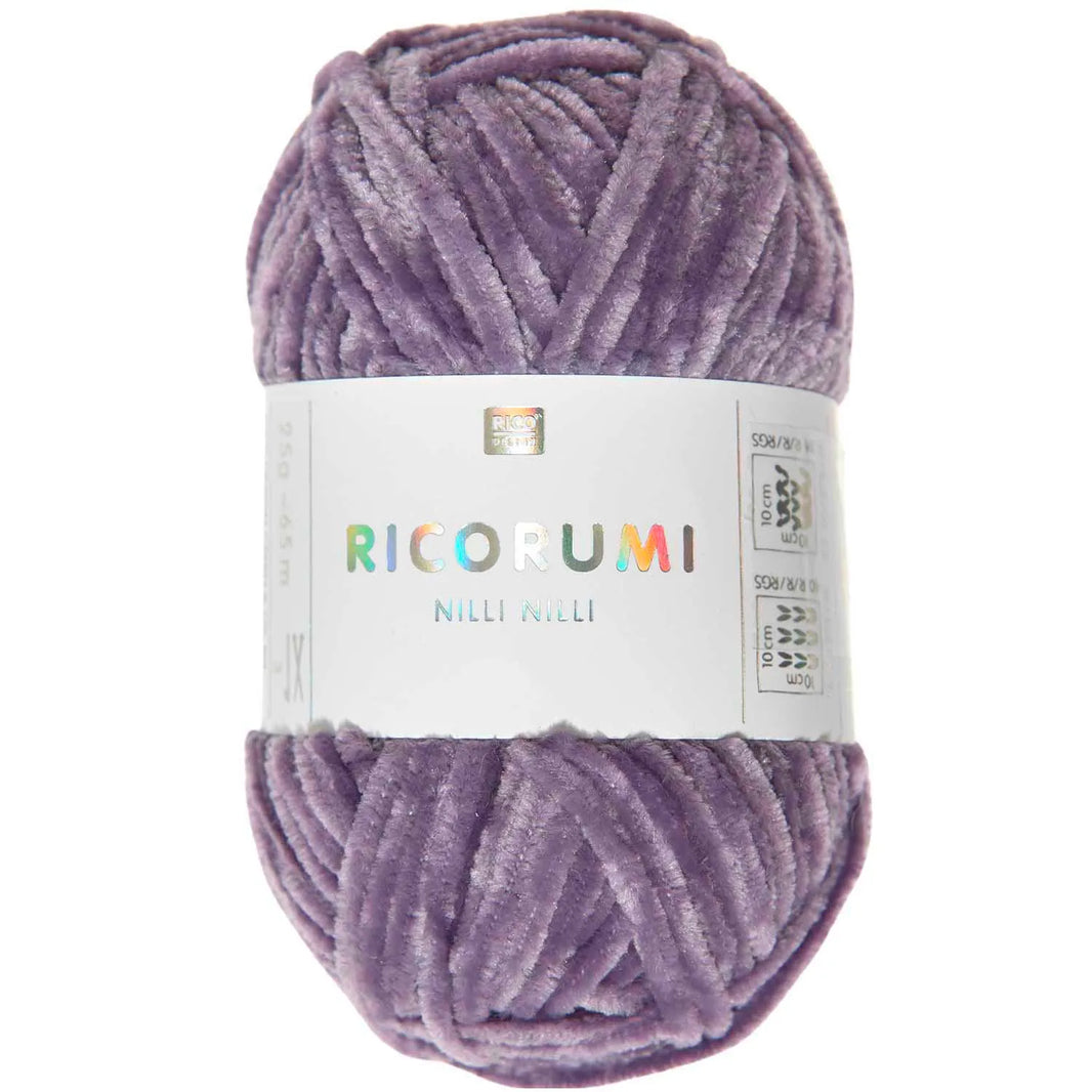 Chenille Yarn - 25g - lila - 012 - Creative Ricorumi Nilli Nilli - Rico Design