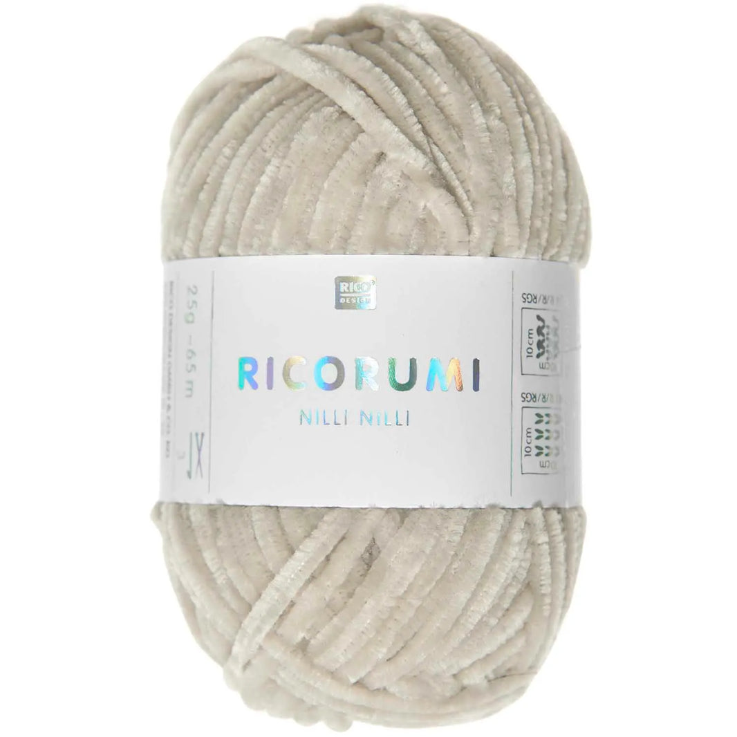 Chenille Yarn - 25g - natur - 021 - Creative Ricorumi Nilli Nilli - Rico Design