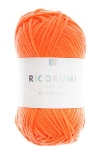 Yarn - Cotton - 25g - Neon - orange - Creative Ricorumi Print - Rico Design