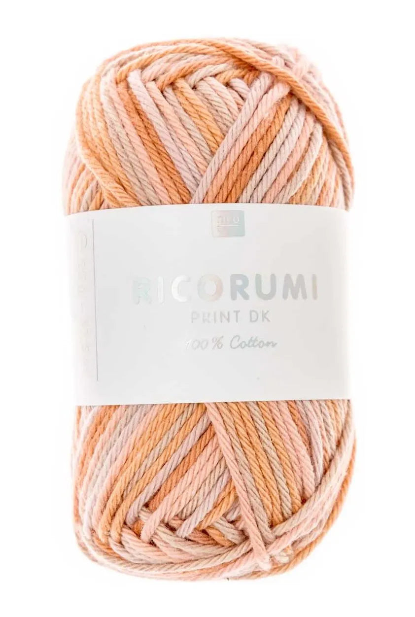 Yarn - Cotton - 25g - lachs mix - 003 - Creative Ricorumi Print - Rico Design