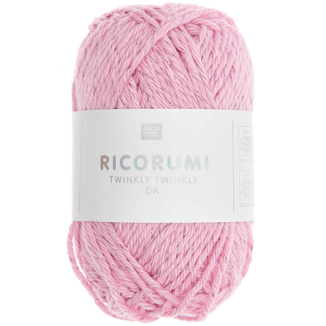Yarn - Cotton - dk - 25g - rosa - 008 - Creative Ricorumi Twinkly Twinkly - Rico Design