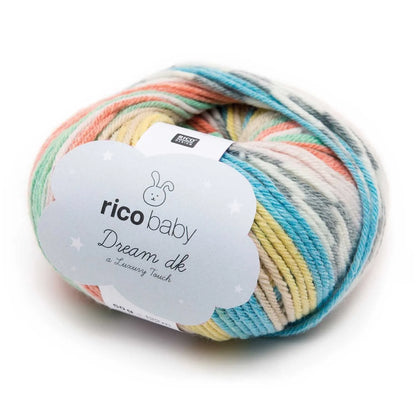Garn - Baby Dream DK Luxury touch - multi-colour - 50g - Rico Design