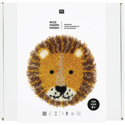 Latch Hooking Set - Lion - Rico Design