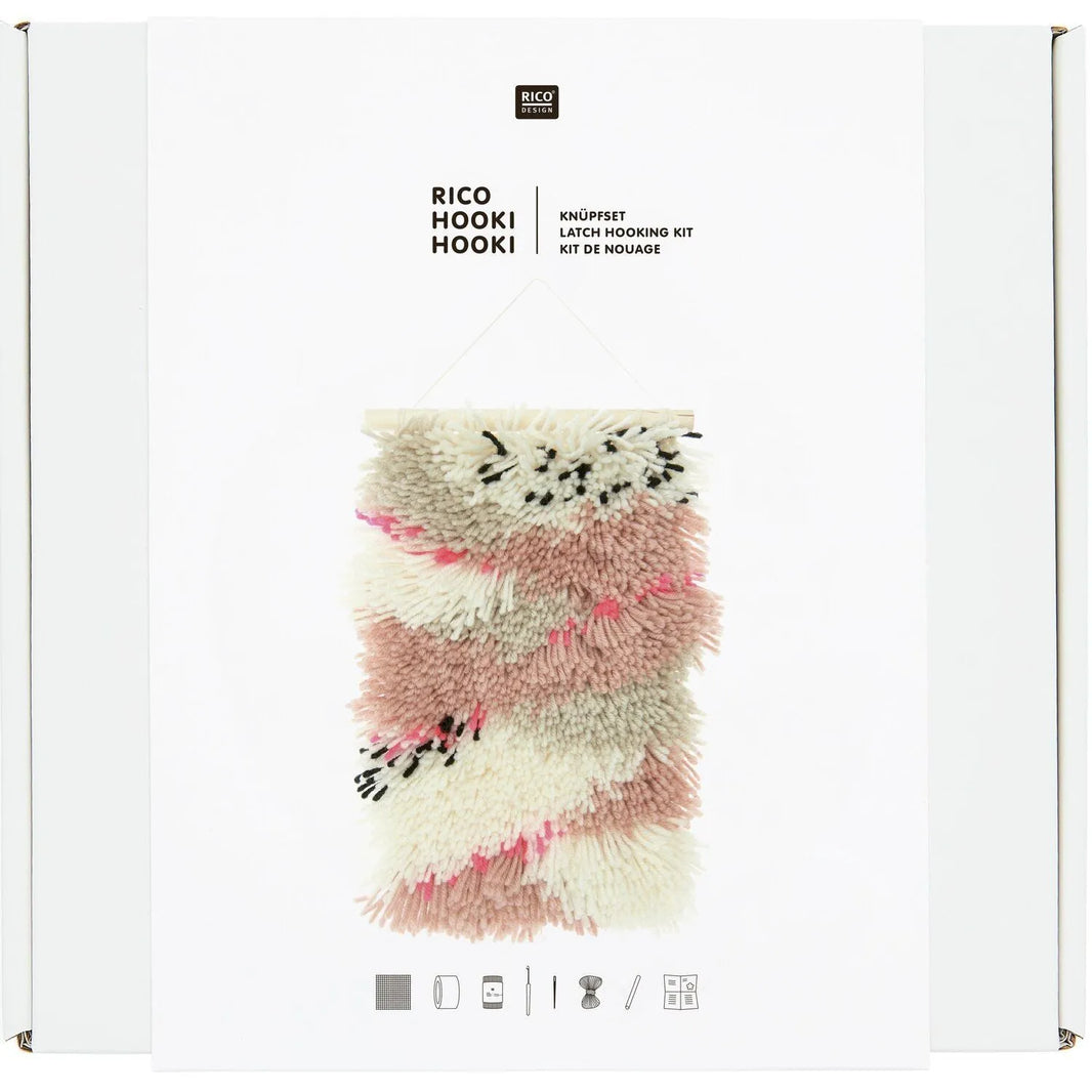Latch Hooking Set - Landscape Neon - Rico Design