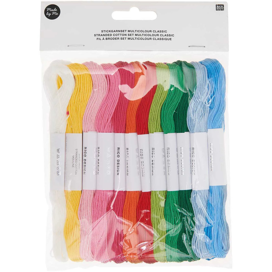 Stickgarn-Set 6-fädig - 24 Stück - Multicolour Classic - Rico Design