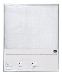 Embroidery fabric - Aida - White - Rico Design