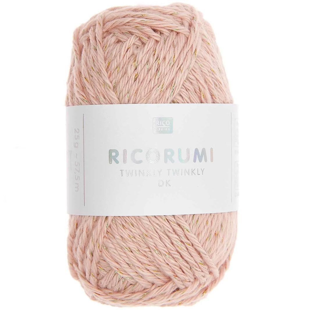 Yarn - Cotton - dk - 25g - puder - 007 - Creative Ricorumi Twinkly Twinkly - Rico Design